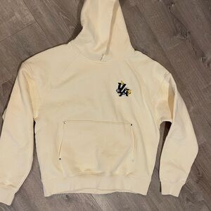 Young La Men's Cream Hoodie small new